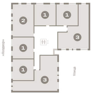 1-к квартира, вторичка, 44м2, 4/17 этаж
