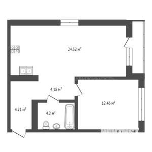 1-к квартира, вторичка, 49м2, 7/10 этаж