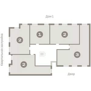 2-к квартира, вторичка, 68м2, 8/10 этаж