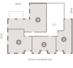 2-к квартира, вторичка, 72м2, 2/11 этаж