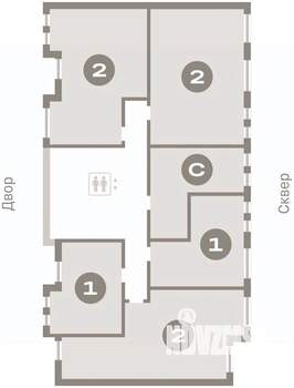 Студия квартира, вторичка, 30м2, 6/8 этаж