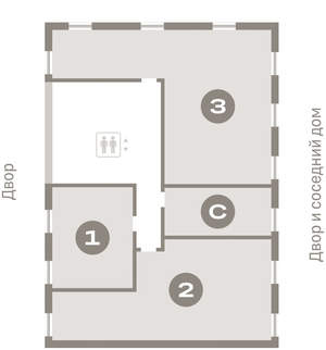2-к квартира, вторичка, 69м2, 2/16 этаж