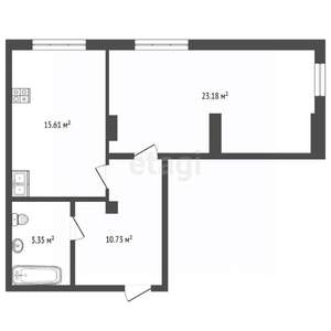 2-к квартира, вторичка, 56м2, 8/16 этаж