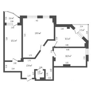 3-к квартира, вторичка, 75м2, 11/14 этаж