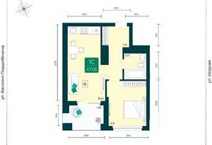 1-к квартира, вторичка, 47м2, 8/17 этаж