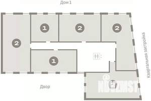 2-к квартира, вторичка, 75м2, 6/10 этаж