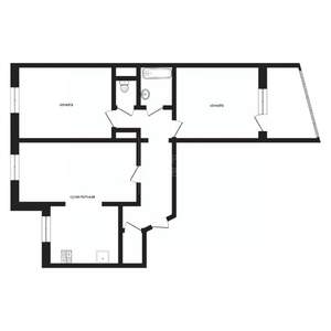 3-к квартира, вторичка, 65м2, 8/9 этаж