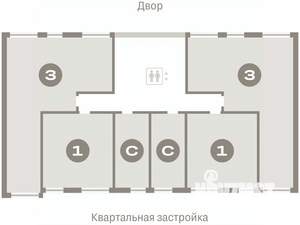 1-к квартира, вторичка, 46м2, 6/7 этаж