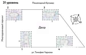 2-к квартира, вторичка, 53м2, 31/31 этаж