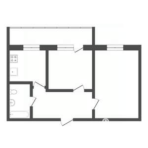 2-к квартира, вторичка, 46м2, 5/8 этаж