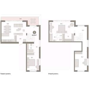 3-к квартира, вторичка, 152м2, 8/11 этаж