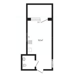 Студия квартира, вторичка, 13м2, 3/8 этаж