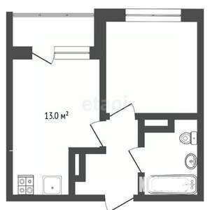 1-к квартира, вторичка, 31м2, 15/17 этаж