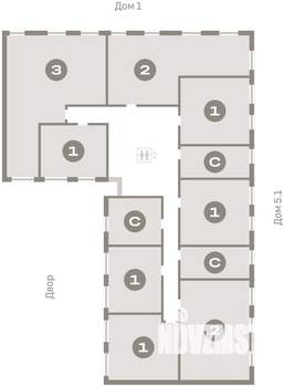 1-к квартира, вторичка, 45м2, 7/16 этаж