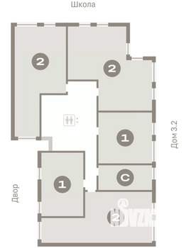 2-к квартира, вторичка, 101м2, 6/9 этаж