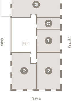 2-к квартира, вторичка, 105м2, 2/16 этаж