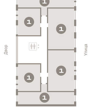 1-к квартира, вторичка, 64м2, 2/17 этаж