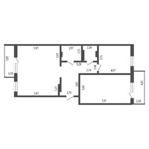 3-к квартира, вторичка, 107м2, 8/16 этаж