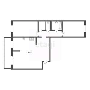 3-к квартира, вторичка, 86м2, 7/10 этаж