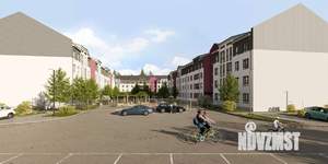 2-к квартира, строящийся дом, 54м2, 2/4 этаж