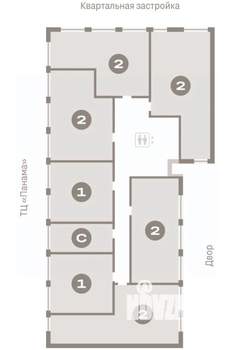 2-к квартира, вторичка, 73м2, 2/8 этаж