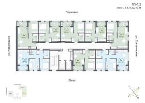 1-к квартира, вторичка, 39м2, 12/16 этаж