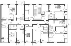 3-к квартира, сданный дом, 93м2, 8/9 этаж