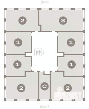 2-к квартира, вторичка, 70м2, 13/17 этаж
