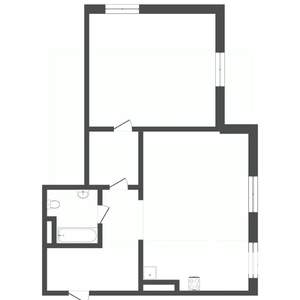 1-к квартира, вторичка, 50м2, 1/16 этаж