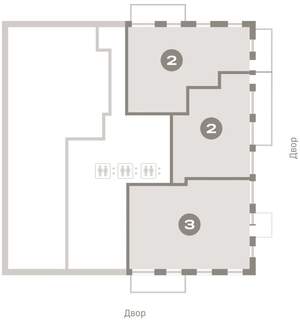 2-к квартира, вторичка, 120м2, 1/25 этаж