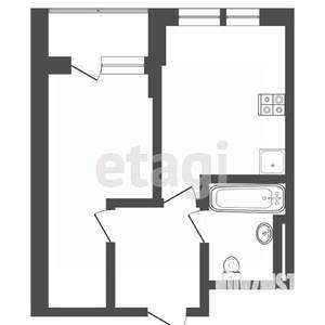 1-к квартира, вторичка, 34м2, 12/24 этаж