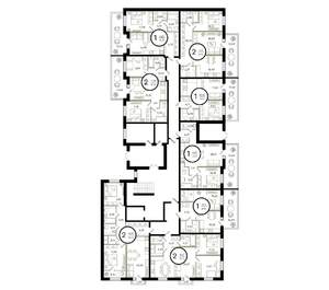 2-к квартира, вторичка, 68м2, 1/4 этаж