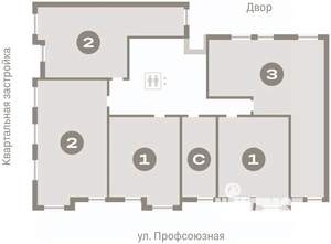 1-к квартира, вторичка, 51м2, 5/10 этаж