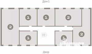 2-к квартира, вторичка, 63м2, 7/10 этаж