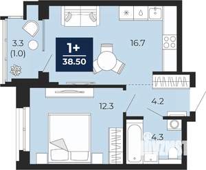1-к квартира, вторичка, 39м2, 5/14 этаж