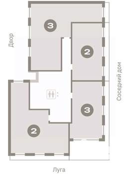 2-к квартира, вторичка, 56м2, 7/7 этаж