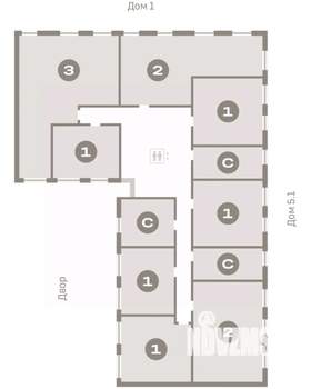 1-к квартира, вторичка, 45м2, 4/9 этаж