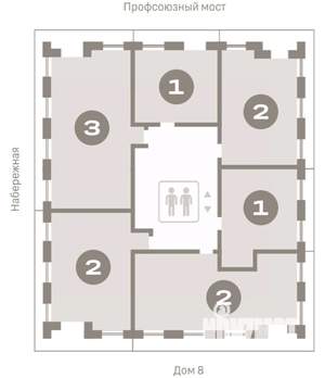 2-к квартира, вторичка, 101м2, 6/9 этаж