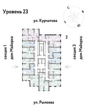 2-к квартира, вторичка, 43м2, 23/24 этаж