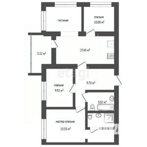 4-к квартира, вторичка, 81м2, 3/11 этаж