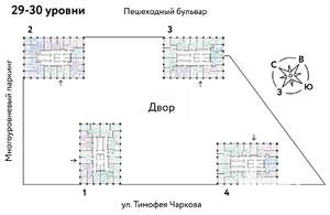 2-к квартира, вторичка, 41м2, 29/31 этаж