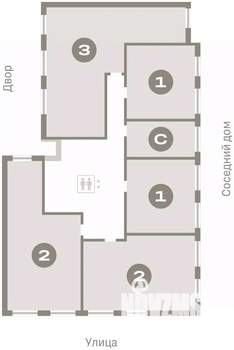 3-к квартира, вторичка, 86м2, 2/7 этаж