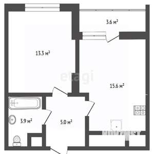 1-к квартира, вторичка, 40м2, 17/25 этаж