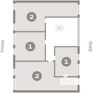 2-к квартира, вторичка, 73м2, 7/25 этаж