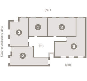 2-к квартира, вторичка, 68м2, 7/10 этаж