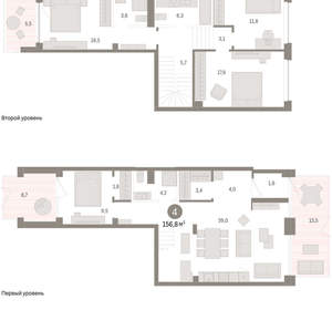 4-к квартира, вторичка, 157м2, 1/8 этаж