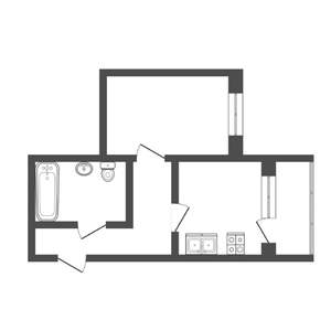 1-к квартира, вторичка, 43м2, 7/14 этаж