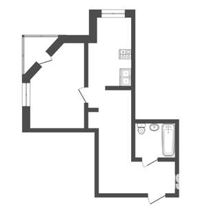 1-к квартира, вторичка, 43м2, 12/14 этаж