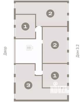 3-к квартира, вторичка, 88м2, 6/8 этаж