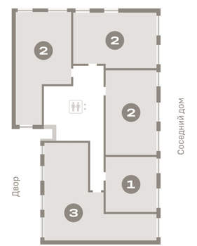 3-к квартира, вторичка, 91м2, 2/8 этаж